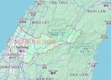 Bản đồ Đài Trung Đài Loan – Chi tiết từ A đến Z